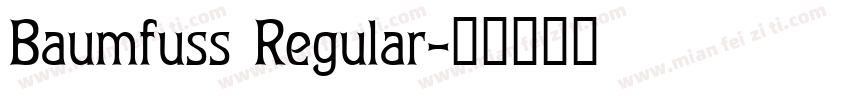 Baumfuss Regular字体转换